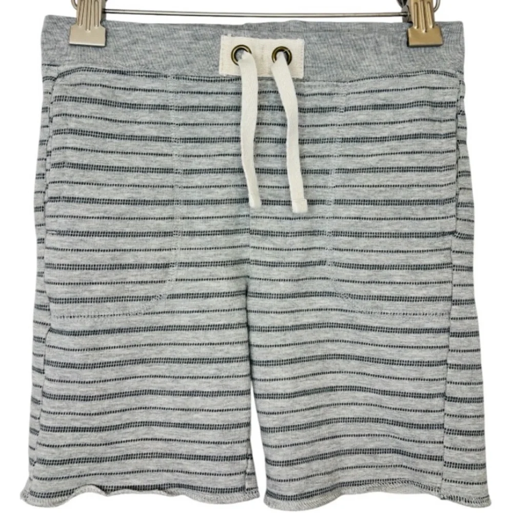 BabyGAP Unisex Gray and White Striped Casual Shorts Size 4 Yrs.